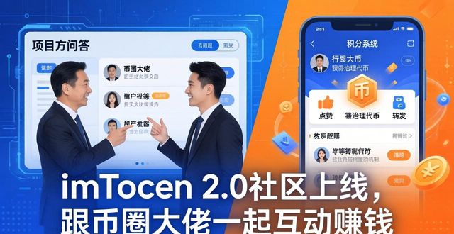 imToken 2.0社区上线，跟币圈大佬一起互动赚钱